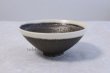 Photo1: Kiyomizu porcelain Japanese matcha tea bowl shirokuro Hira Daisuke Tokinoha (1)