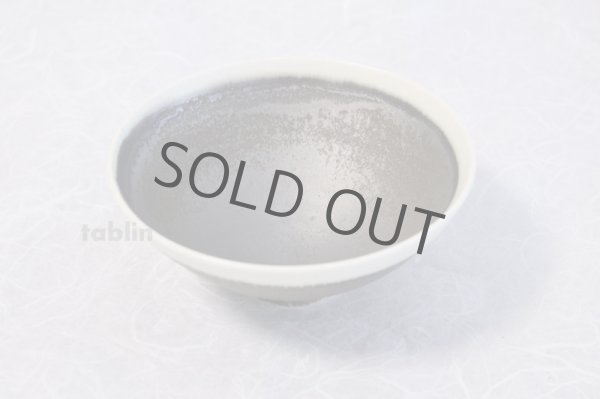 Photo4: Kiyomizu porcelain Japanese matcha tea bowl shirokuro Hira Daisuke Tokinoha (4)