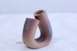 Photo3: Shigaraki pottery Japanese small vase inka nininso H 85mm (3)