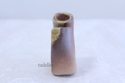 Photo1: Shigaraki pottery Japanese small vase inka nininso H 85mm