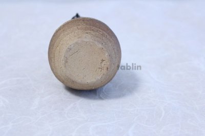 Photo2: Shigaraki pottery Japanese small vase hisago ko H15cm