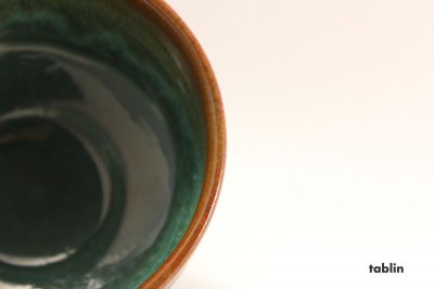 Photo2: Mino ware tea bowl Aoyu chawan Matcha Green Tea Japan