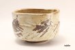 Photo1: Mino ware tea bowl Shirahagi Tataki chawan Matcha Green Tea Japan (1)