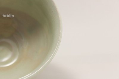 Photo1: Tokoname ware tea bowl light green glaze kobiki chawan Matcha Green Tea Japanese