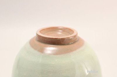 Photo3: Tokoname ware tea bowl light green glaze kobiki chawan Matcha Green Tea Japanese