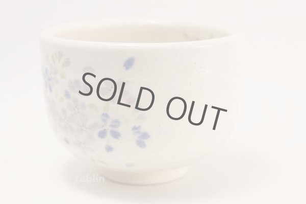 Photo3: Tokoname ware tea bowl Ao Sakura chawan Matcha Green Tea Japanese (3)