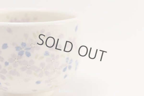 Photo5: Tokoname ware tea bowl Ao Sakura chawan Matcha Green Tea Japanese (5)