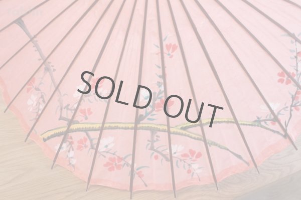 Photo2: Japanese umbrella bull's-eye Bangasa Wagasa bamboo sd sakura cherry (2)
