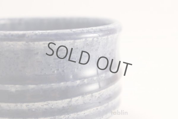 Photo3: Mino yaki ware Japanese tea bowl indigo blue glaze chawan Matcha Green Tea (3)