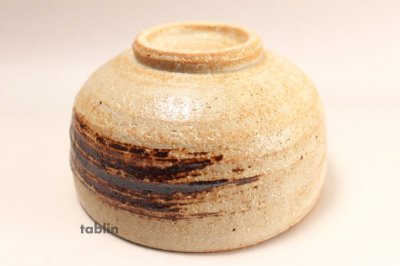 Photo3: Shigaraki yaki ware Japanese tea bowl Irabo Hakeme chawan Matcha Green Tea
