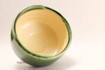 Photo3: Mino yaki ware Japanese tea bowl So Oribe chawan Matcha Green Tea