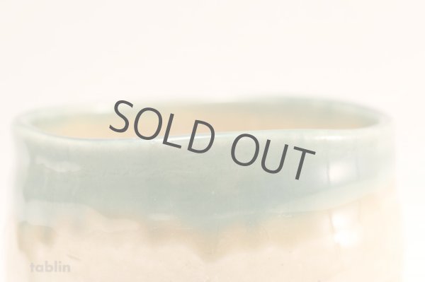 Photo5: Mino yaki ware Japanese tea bowl Oribe chawan Matcha Green Tea (5)