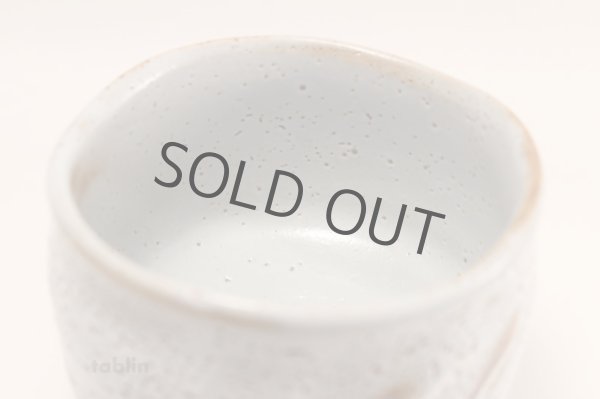 Photo5: Mino yaki ware Japanese tea bowl Nezumi shino chawan Matcha Green Tea (5)