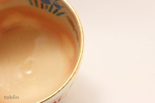 Photo5: Kiyomizu Kyoto yaki ware Japanese tea bowl KenzanSakura chawan Matcha Green Tea (5)