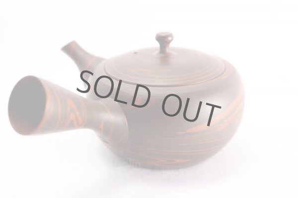 Photo3: Tokoname yaki ware Japanese tea pot Tosen wide ceramic tea strainer 200ml (3)