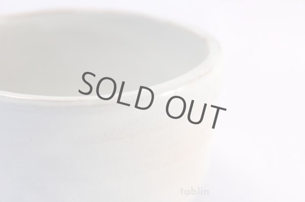 Photo4: Mino yaki ware Japanese tea bowl Gohonte haku chawan Matcha Green Tea (4)