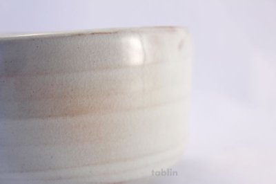 Photo3: Mino yaki ware Japanese tea bowl Gohonte haku chawan Matcha Green Tea