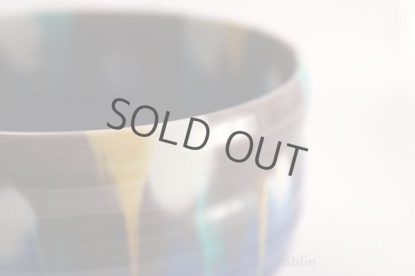 Photo4: Kutani yaki ware tea bowl Yusai Hiroshi Shibata chawan Matcha Green Tea Japanese (4)