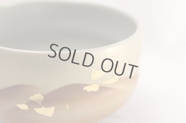 Photo5: Kutani ware tea bowl Kinpakusairenzan chawan Matcha Green Tea Japanese (5)