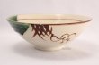 Photo2: Mino yaki ware Japanese tea bowl Oribe tadasaku hira wa chawan Matcha Green Tea (2)