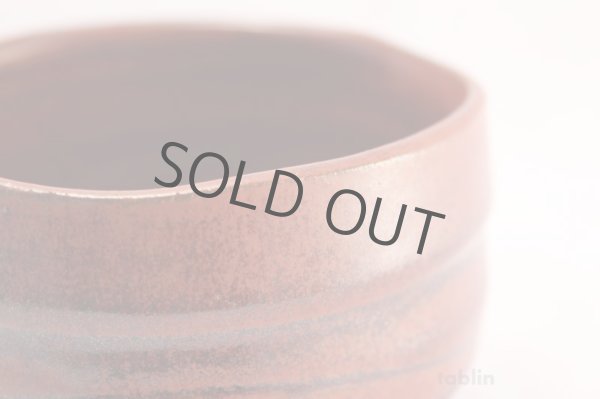 Photo3: Mino yaki ware Japanese tea bowl Aka raku wata chawan Matcha Green Tea (3)