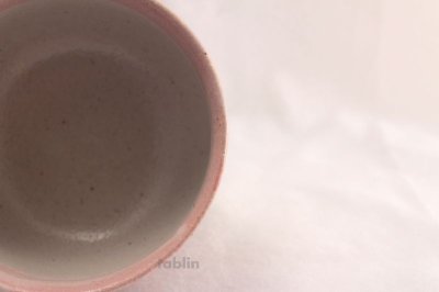 Photo1: Mino ware Japanese tea bowl Sakurashino pink togusa chawan Matcha Green Tea
