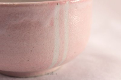 Photo2: Mino ware Japanese tea bowl Sakurashino pink togusa chawan Matcha Green Tea