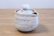 Photo3: Hagi yaki ware Japanese tea pot White Keizo wa kyusu pottery tea strainer 400ml (3)