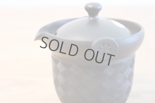 Photo5: Tokoname yaki ware Japanese tea pot Kofu cover ceramic tea strainer 170ml (5)