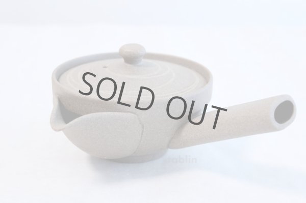 Photo2: Tokoname yaki ware Japanese tea pot Yakishime morisei ceramic tea strainer 200ml (2)