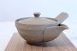 Photo5: Tokoname yaki ware Japanese tea pot Yakishime morisei ceramic tea strainer 200ml (5)