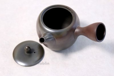 Photo1: Tokoname yaki ware Japanese tea pot Gyokko hai ceramic tea strainear 100ml