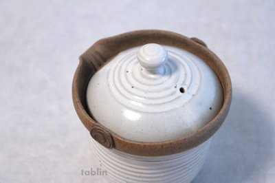 Photo2: Tokoname yaki ware Japanese tea pot Isshin cover ceramic tea strainer 170ml