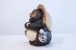 Photo3: Shigaraki pottery Japanese Tanuki Cute Raccoon Dog Onegai ryote H22cm (3)