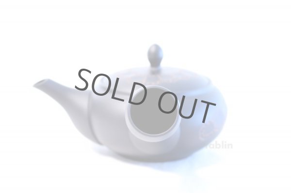 Photo3: Tokoname yaki ware Japanese tea pot Horyu ceramic tea strainer 270ml (3)