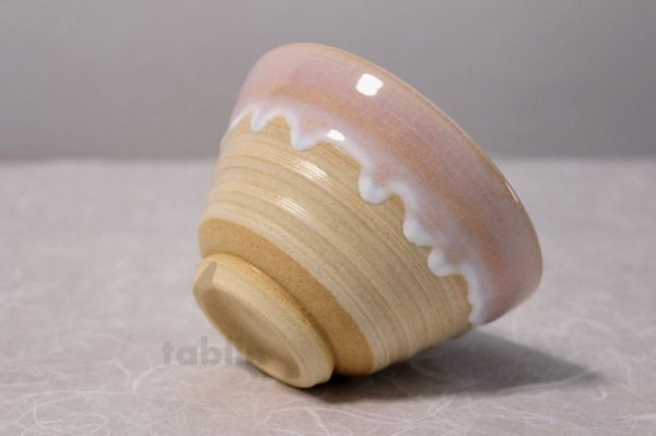 Photo4: Hagi yaki ware Japanese rice bowl Haginoshizuku set of 2 (4)