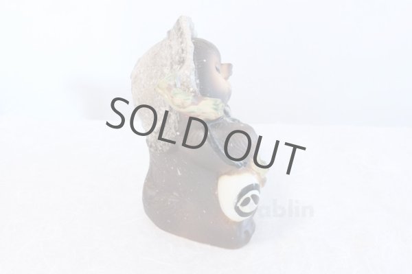 Photo4: Shigaraki pottery Japanese figurineTanuki Raccoon Dog Kohineri H25.5cm (4)