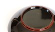 Photo6: Japanese Echizen Urushi lacquer Serving bowl peony pattern ryu D21.5cm (6)
