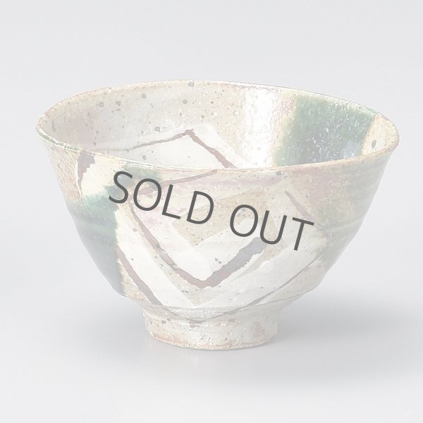 Photo9: Tokoname pottery Japanese tea bowl Matcha chawan ishido uzu oribe (9)