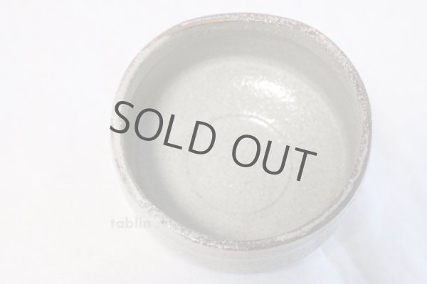 Photo5: Minoyaki ware tea bowl Hai gray glaze kibo san Japanese chawan tea ceremony  (5)