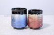 Photo1: Kutani Porcelain Yunomi Ginsai blue red haku m3 Japanese tea cup (set of 2) (1)