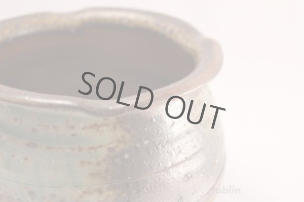 Photo5: Japanese pottery Kensui Bowl for Used tea leaves, Tea ceremony matu yaki (5)