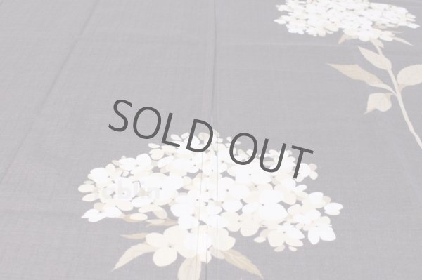 Photo3: Noren Japanese Curtain Doorway flower 85cm x 175cm (3)