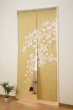 Photo1: Noren Japanese Curtain Doorway Sakura cherry blossoms 85cm x 175cm (1)