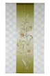 Photo1: Noren Japanese Curtain Doorway Room Divider Yuri flower trad sd 85cm x 150cm (1)