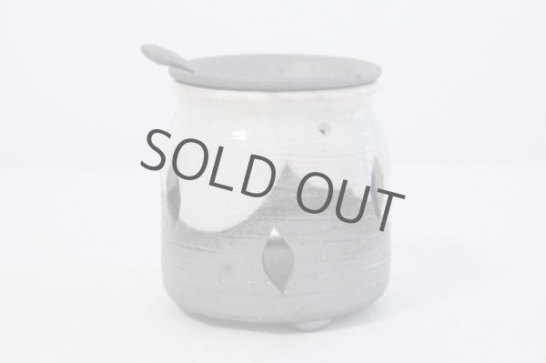 Photo2: Tokoname ware Japanese green tea aroma Tea Incense Burner Haizan (2)