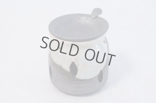 Photo3: Tokoname ware Japanese green tea aroma Tea Incense Burner Haizan (3)