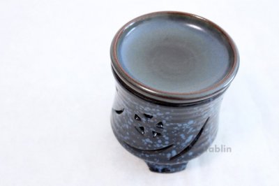 Photo1: Tokoname ware Japanese green tea aroma Tea Incense Burner Gunjyo