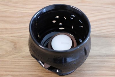 Photo1: Tokoname ware Japanese green tea aroma Tea Incense Burner Complete Set 