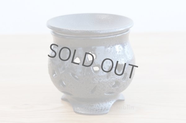 Photo3: Tokoname ware Japanese green tea aroma Tea Incense Burner (3)
